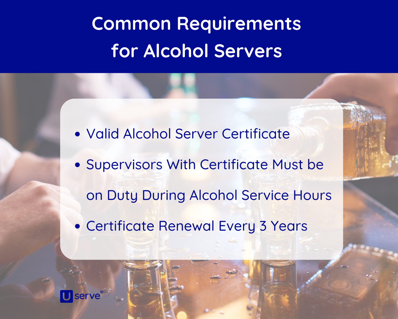 Common Requirements for Alcohol Servers