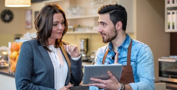 Business owner and food protection manager in restaurant